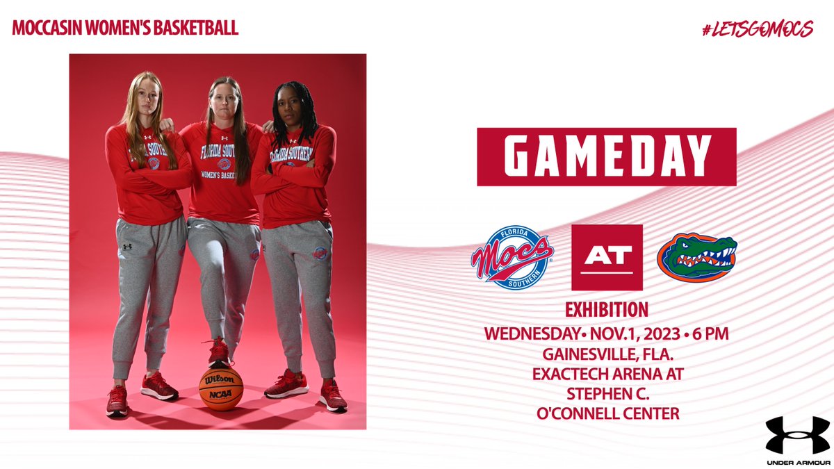 GAMEDAY!!! @FSC_WBB hit the road to take on the DI Florida Gators in an exhibition match in Gainesville. #LetsGoMocs 🆚 Florida 🕕 6 PM 📍 Gainesville, Fla. | Exactech Arena at Stephen C. O'Connell Center 📊 FSCMocs.com/stats 📸 2023-24 Coaching Staff