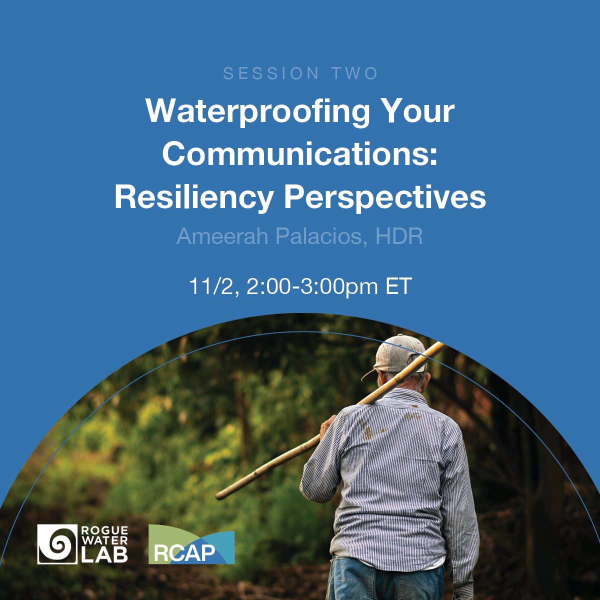 Learn tangible techniques to tackle challenging communication issues by signing up for Waterproofing your Communications: Resiliency Perspectives. 

Join Ameerah Palacios of HDR, Rogue Water Labs, and RCAP by registering today! ow.ly/Lwsn50Q0RFe