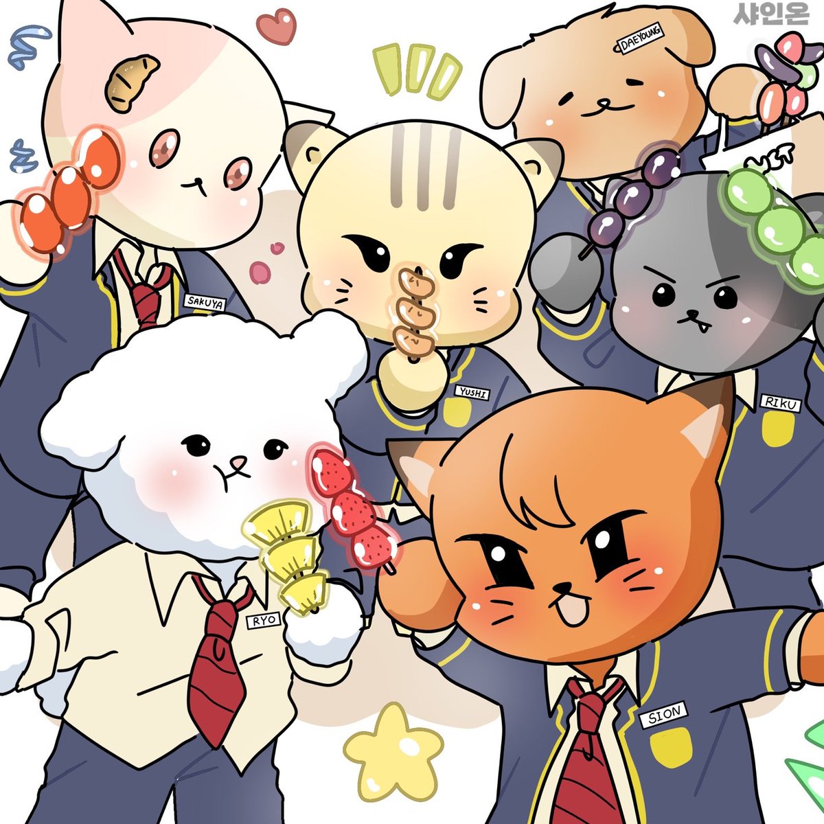 Shineon_0315's tweet photo. #드로잉city

🌷⭐️🐿️🌳🦭🥐
엔뉴팀은 탕후루 몇 개까지 가능?
🌷⭐️🐿️🌳🦭🥐

 🍓🍊🍇🍒🍍🍅
 🍓🍊🍇🍒🍍🍅
 🍓🍊🍇🍒🍍🍅
  ㅣ ㅣ ㅣ ㅣ  ㅣ ㅣ

#NCTNEWTEAM 
#시온 #유우시 #리쿠 
#대영 #���쿠야 #료
#SION #YUSHI #RIKU 
#DAEYOUNG #SAKUYA #RYO
#シオン #ユウシ #リク 
#デヨン #サクヤ #リョウ https://t.co/LVkNOnAj2k