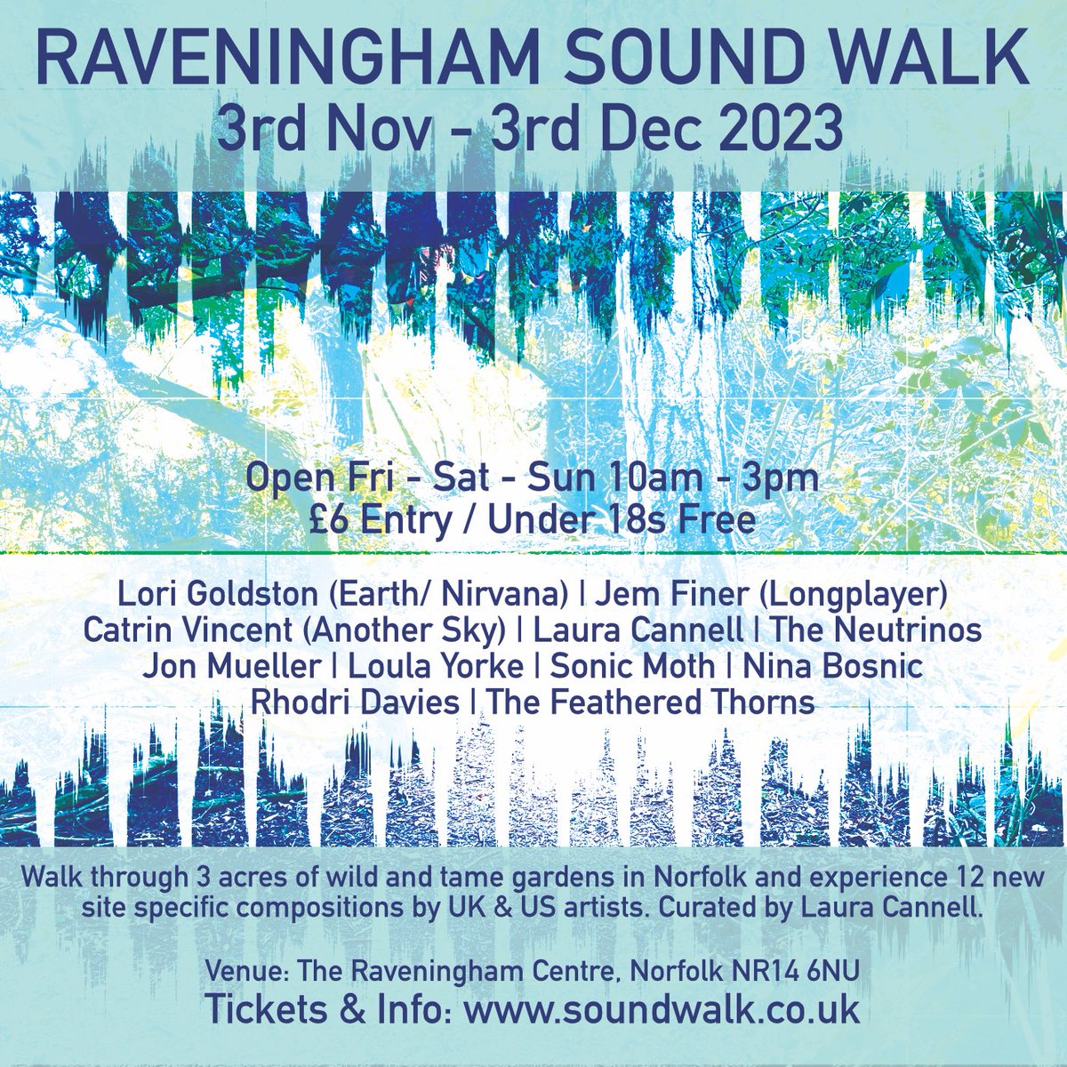 Sonic Moth (@sonicmoth) on Twitter photo Very excited to be part of the Raveningham Sound Walk curated by <a href="/laurarecorder/">Laura Cannell</a>
It runs from 3rd Nov to 3rd Dec…come along! soundwalk.co.uk #RaveninghamSoundWalk Very excited to be part of the Raveningham Sound Walk curated by <a href="/laurarecorder/">Laura Cannell</a>
It runs from 3rd Nov to 3rd Dec…come along! soundwalk.co.uk #RaveninghamSoundWalk