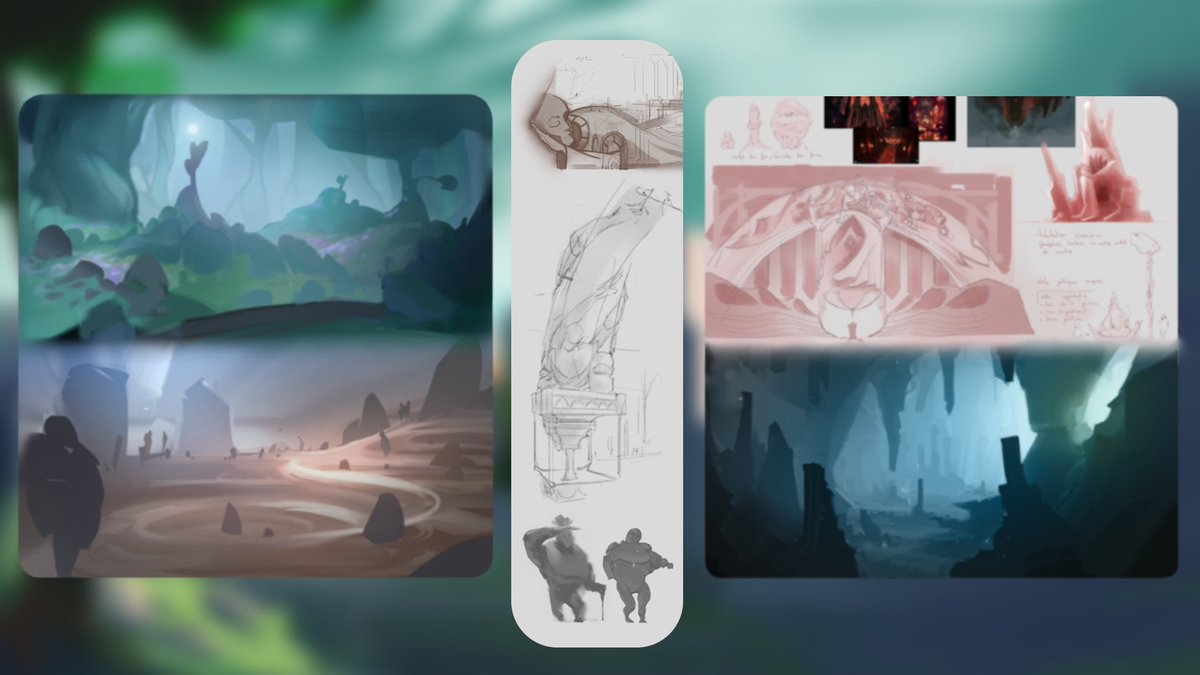 TheBluePathGame's tweet photo. From underground waterfalls through to crystal forest and hot springs, each and every biome will get their own sound and color palette.
Landscapes are designed to be as open as can be so that every player can enjoy the various panoramas properly.

#indiegame #art #nature #Gamers https://t.co/rXxboqL9LS