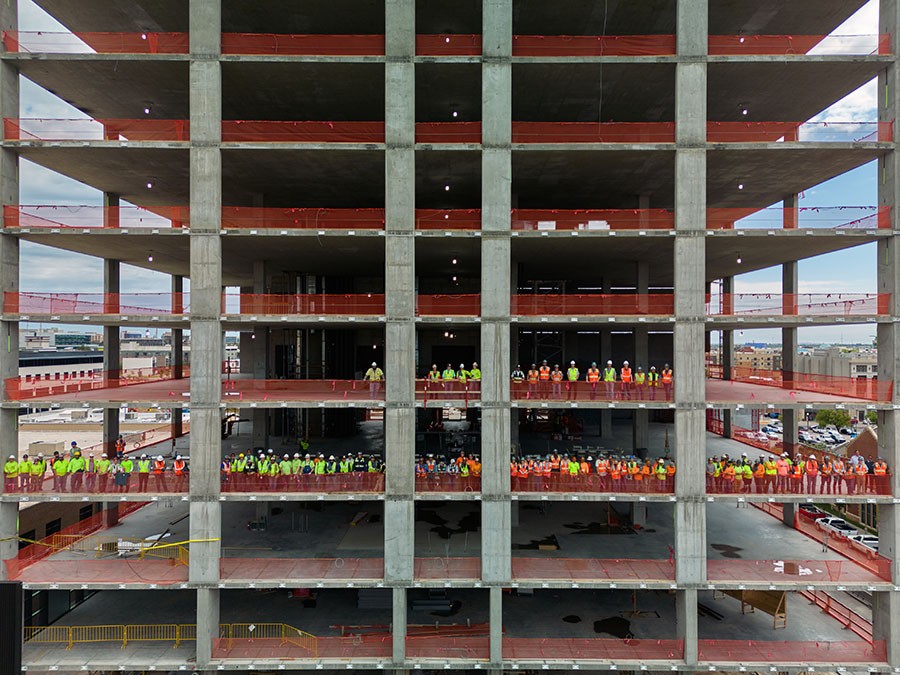 buildwithlingo's tweet photo. We recently celebrated topping out The Citizen with the trade partners that have helped us get this far! Big thanks to every person that has been on this project. #buildwithlingo https://t.co/UwpJR3spz0