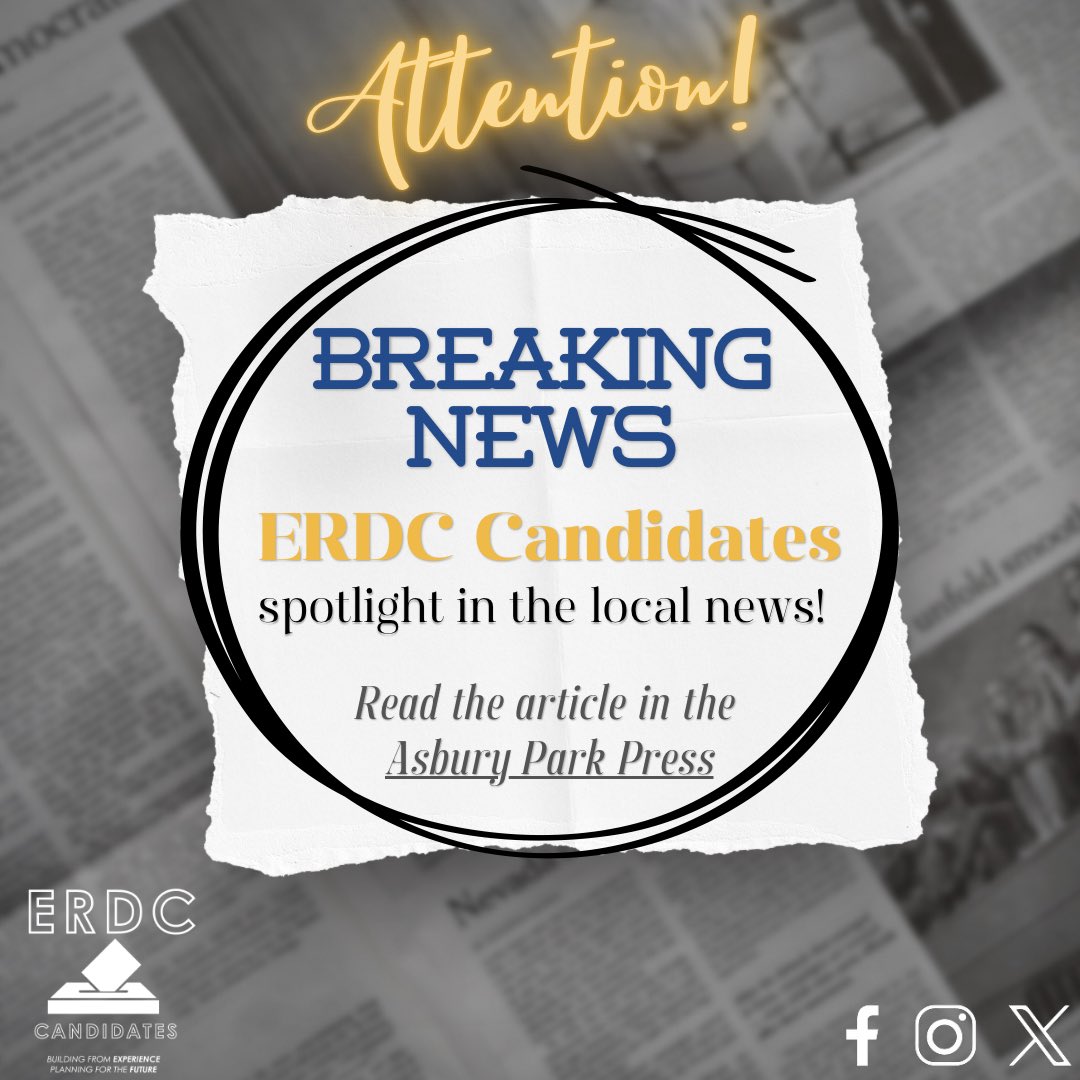 erd_candidate's tweet photo. NEWS ALERT 🚨 Check out the #ElectionPreview article for Eatontown by @AsburyParkPress!

@erd_candidate are looking forward to serving the Borough with good governance through collaborating with other local municipalities, participating in Shared Services agreements … https://t.co/eWnLNUZVbh