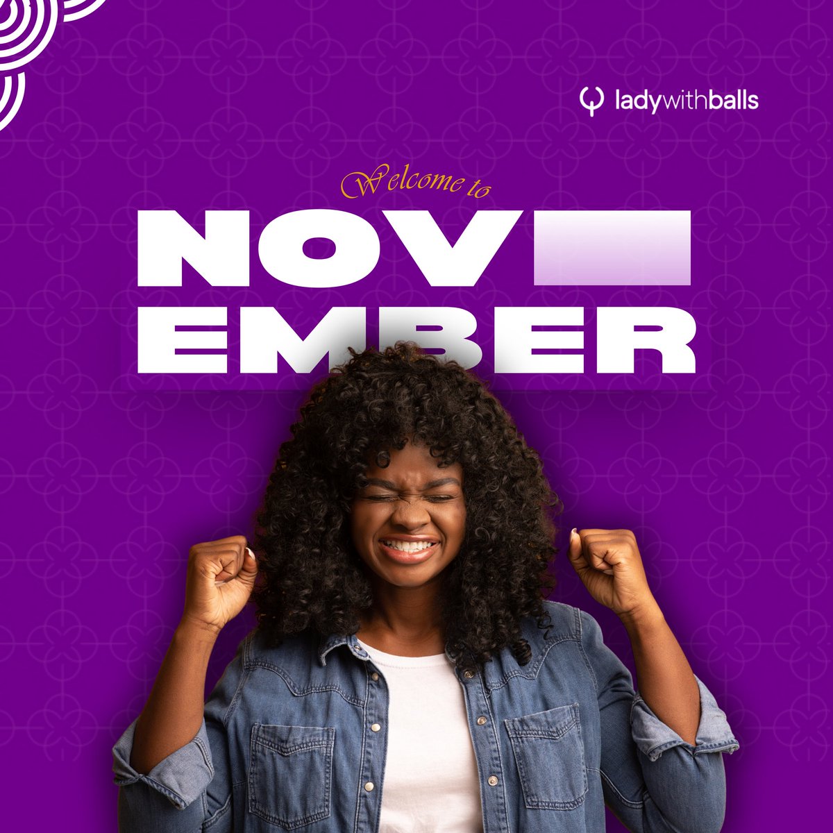 It's November! 🎉🥳 Who smells Christmas? May all the struggles of the previous months yield lasting fruits for you in this new month. Happy New Month! 💜🤍