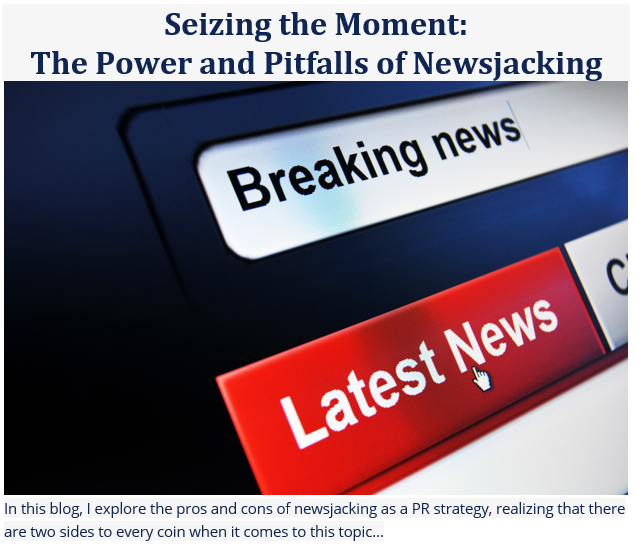 BurrellesUS's tweet image. “If you want to leverage #newsjacking, use care. Think it ALL the way through and look at it from ALL angles. If there’s any chance it could appear insensitive, the potential damage you could do to your brand isn’t worth the risk..." -@PRisUs 

🔗bit.ly/45S80bh #PRtips