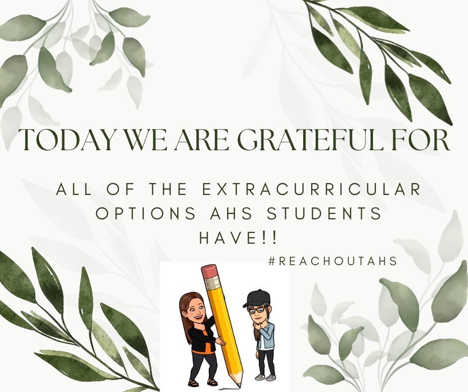 Goodbye October, Hello November!! 
We love November in the counseling office. It is a wonderful opportunity to express our gratitude! Check us out each day between now and Thanksgiving to find out what we are thankful for!!
