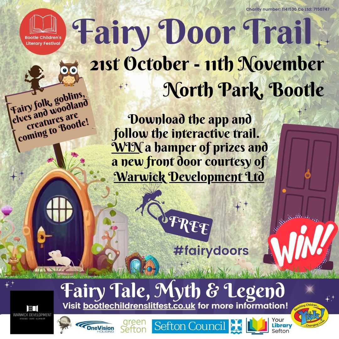 What's happening this week? 👑📚🐉
🧚‍♂️WIN a brand new front door by completing the Fairy Door Trail (a human size door, expertly fitted @WarwickNW)
📚Story Fair with knights, squires, live theatre with LIPA, story telling, authors, crafts, dragon escape room, workshops & more ...