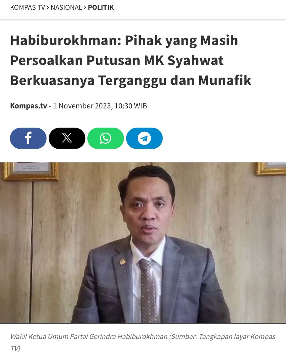 Yang Syahwatnya kenceng Siapa ??

Pak Prabowo Kalah 3x masih tetap menggunakan semua cara untuk menjadi Presiden padahal kader Gerindra banyak lho yang mumpuni . Termasuk anda, kenapa tidak memberi kesempatan kadernya ? 

Nyerobot kader orang . 
Gibran Belum cukup Umur, mengubah