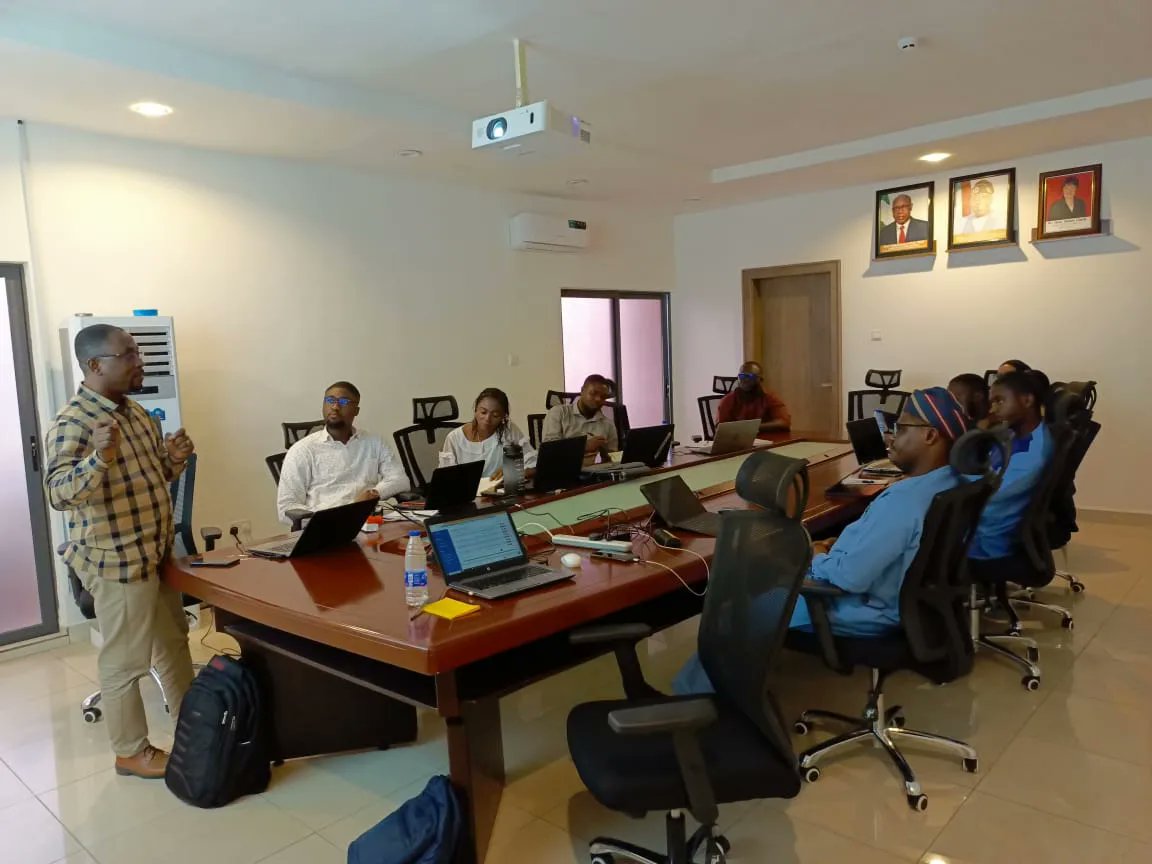 BarianSystem's tweet photo. Our team is thrilled to be at the heart of innovation, training the IT department of (NEITI) on harnessing the power of the Beneficial Ownership Portal &amp; the NEITI Dashboard. Together, we're unlocking new possibilities and transforming the future of transparency &amp; accountability. https://t.co/SatyTDJjja