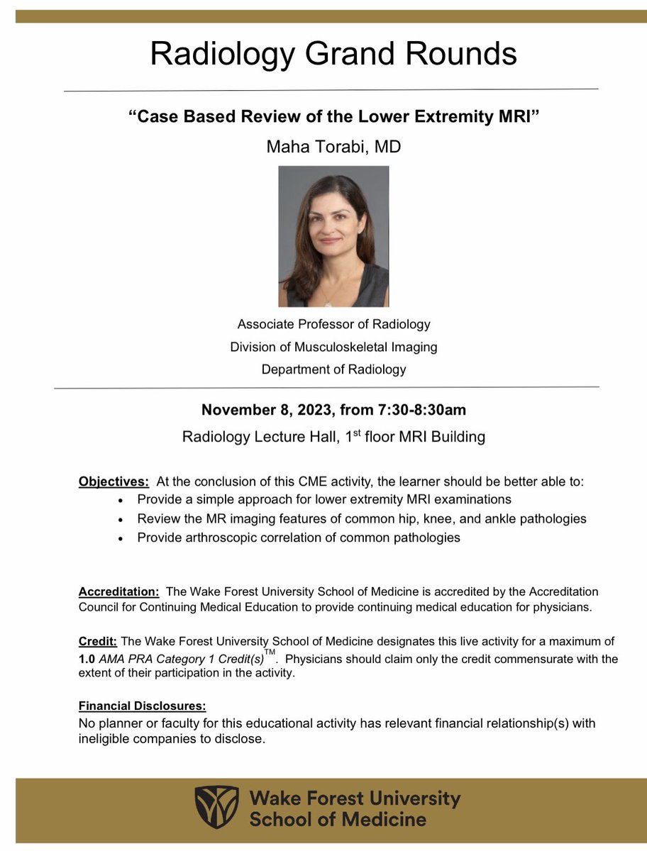 wakehealthDR's tweet photo. Grand Rounds- get ready! https://t.co/NhFGZZEM9Q