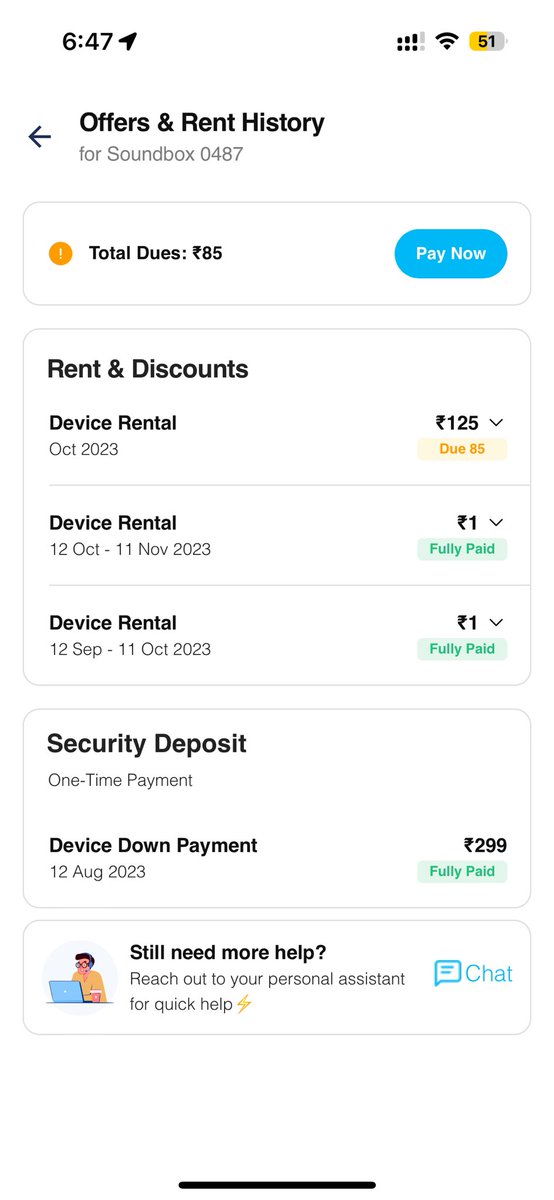 Sanskaarag's tweet image. "Hey @Paytm @Paytmcare @PaytmBusiness, I recently noticed an incorrect rental fee charged to my account. I'm opt the Rs. 1 monthly rental plan, but I've been overcharged. Could you please look into this and refund the extra amount? Thanks! #Paytm #BillingIssue #RefundNeeded"