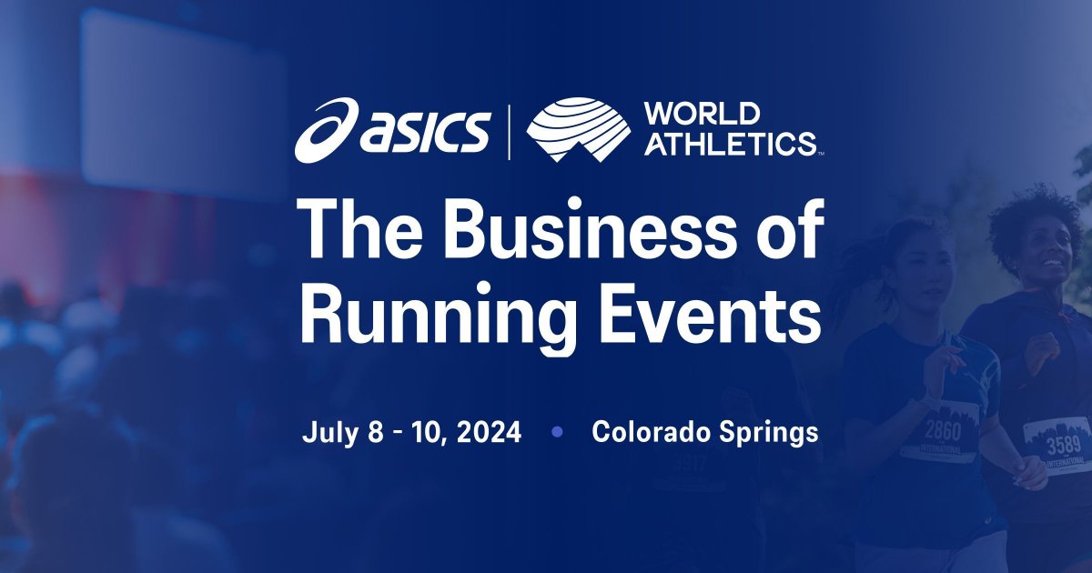 In partnership with @WorldAthletics, ASICS is excited to present The Business of Running Events, a new conference for running and trail event industry professionals hosted in Colorado Springs in July 2024.