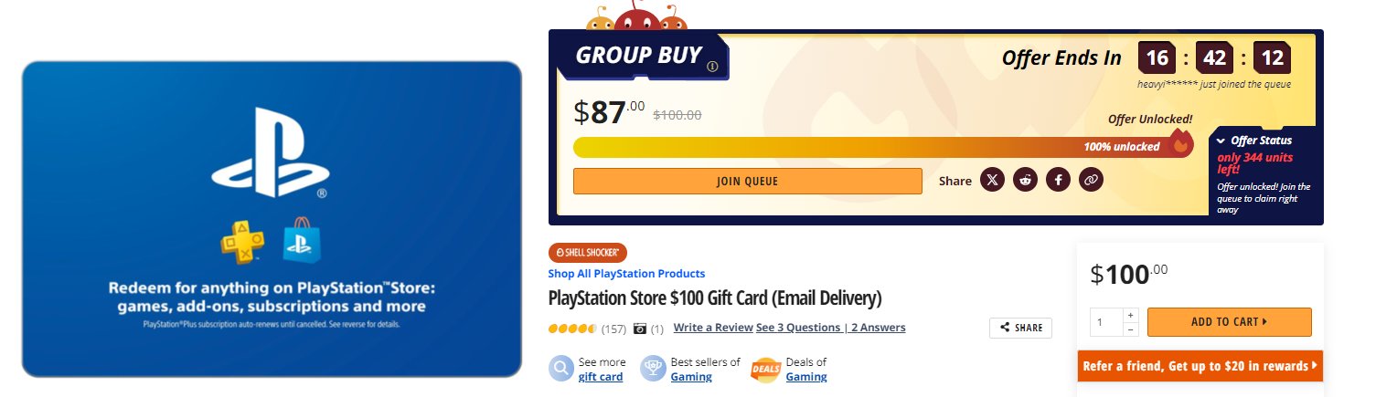 PlayStation Store $100 Gift Card 