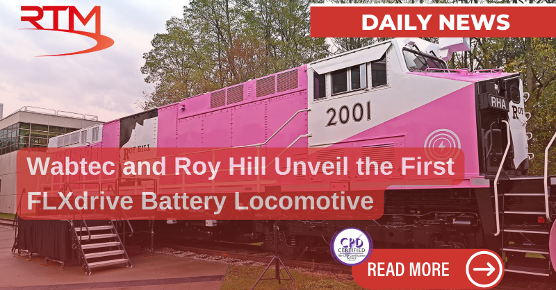 thertmnews's tweet photo. World first heavy-haul battery locomotive unveiled by @wabteccorp
Read more
https://t.co/LxVOSAUAiN
#flxdrive #rail #royhill #decarbonisation https://t.co/nyrFOH2tZu