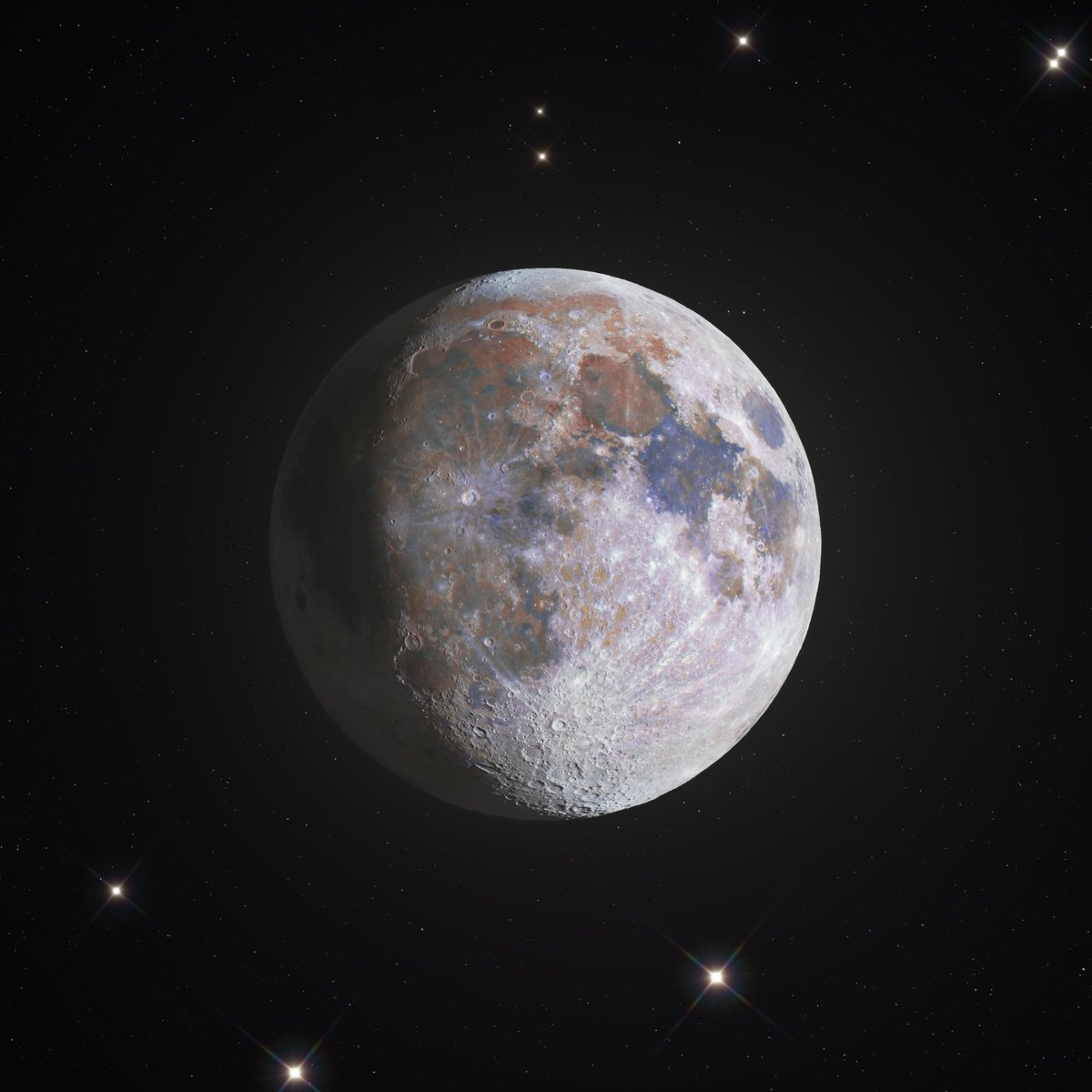 AsgardiaSpace's tweet image. 🌠🌕 Astrophotographer #AndrewMcCarthy presents an astounding 778-megapixel moon photo, a result of merging the capabilities of two telescopes. He dubs it his clearest lunar achievement to date. The moon's splendor is unveiled in every detail! 🚀🔭 

#Moon #AstroPhotography