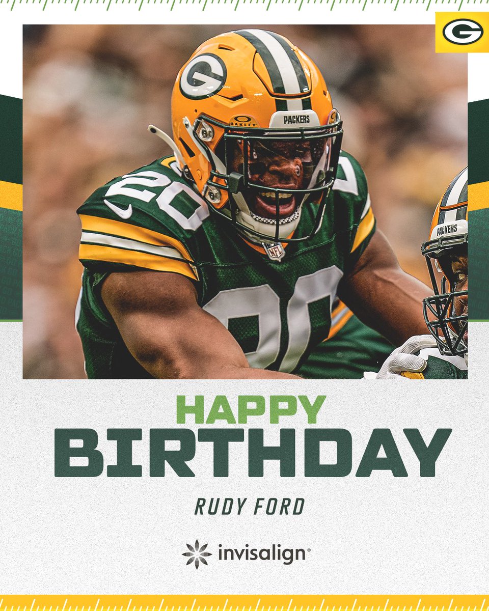Happy Birthday, Rudy! 🥳

#GoPackGo | #SmileLikeAPro