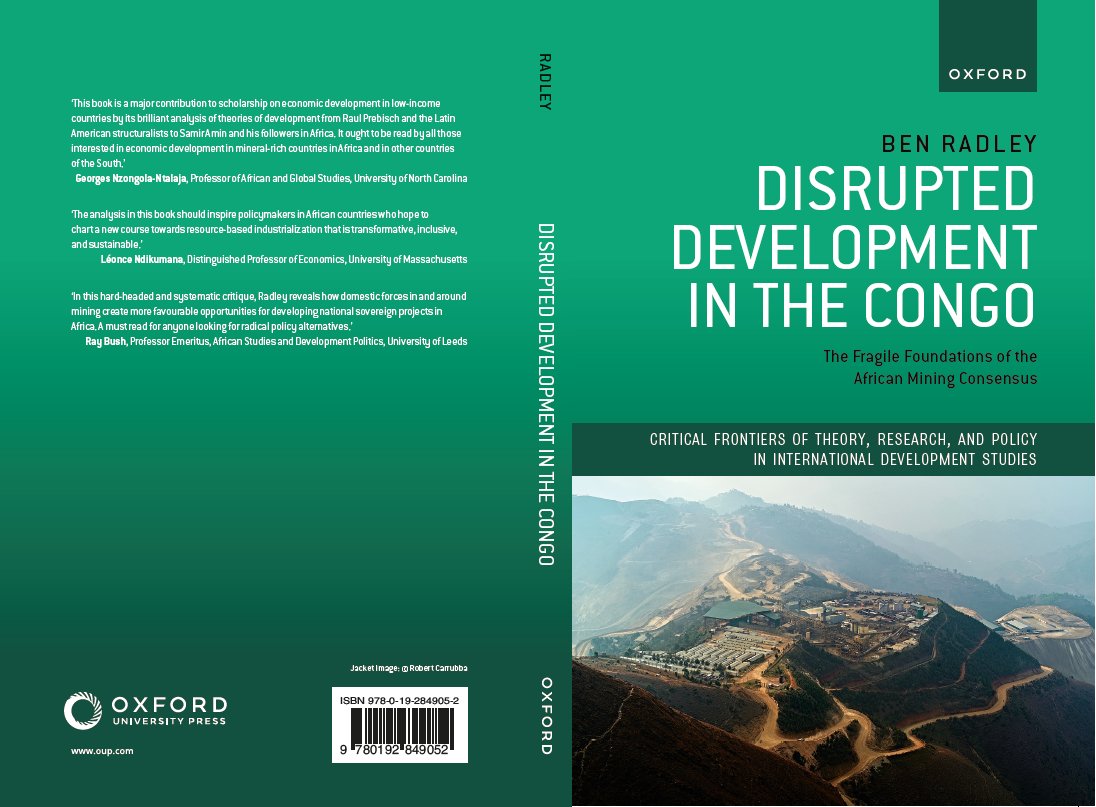 RadleyBen's tweet image. 1/8 I&apos;m 40 today, so please cheer me up by sharing the news that my book is out on 16 November, drawing on a decade of research in 🇨🇩.

The book foregrounds the disruption created by foreign corporate-led mining &amp;amp; argues for a shift towards domestic forms of ownership &amp;amp; control.