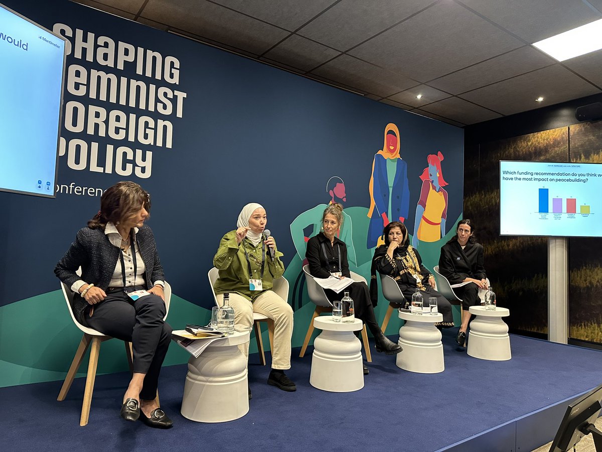 Abir Haj Ibrahim, Mobaderoon, during ‘No #FFP Without #FeministFunding’: “If you want to do the change, you go to us. If you want things to stay the same, you go to the UN. (…) We didn’t know about the triple nexus, we live the triple nexus, we just work on what we need.” #SFFP