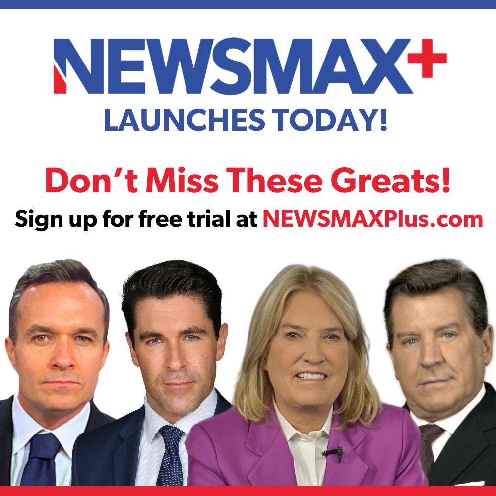 NEWSMAX+ launches today! Millions are making the switch, start your FREE trial! Check it out: NewsmaxPlus.com #NEWSMAXplus