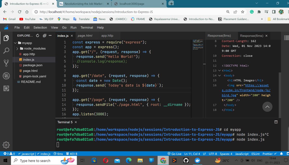 chandukuruvaa's tweet image. Hello Folks 🙋♂️
I have completed Introduction to Express JS Session 👨🏻💻
Thanks to @rahulattuluri @sashankreddy07
@girishakash13 @avinashdara @nxtwave_tech
#1hourofcode #introduction #expressjs #web #framework #serverside #nodejs #javascript #es6 #modules #methods #ccbpacademy