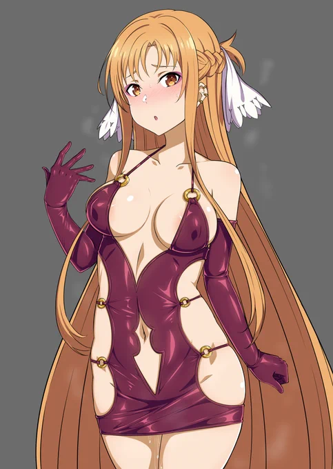 アスナ(ステイシア)ボディコン魔改造いろいろ(支援サイト更新) Skebでご依頼いただいたものです。支援サイトには表情差分、衣装差分、PSD、などがおいてあります。