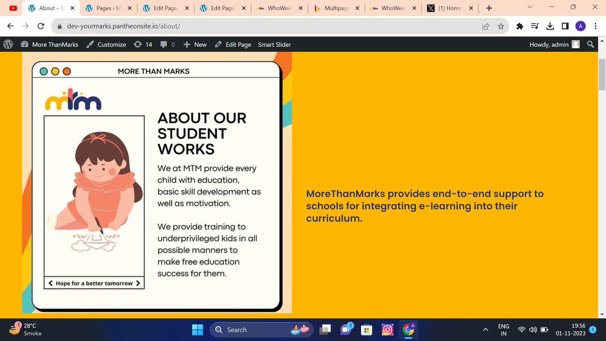 ankitchy1981's tweet photo. So, Today I have completed with my "WhoWeAre" section of my "MoreThanMarks" website and I'll try to make this website as soon as possible. https://t.co/xGpldoGJlz