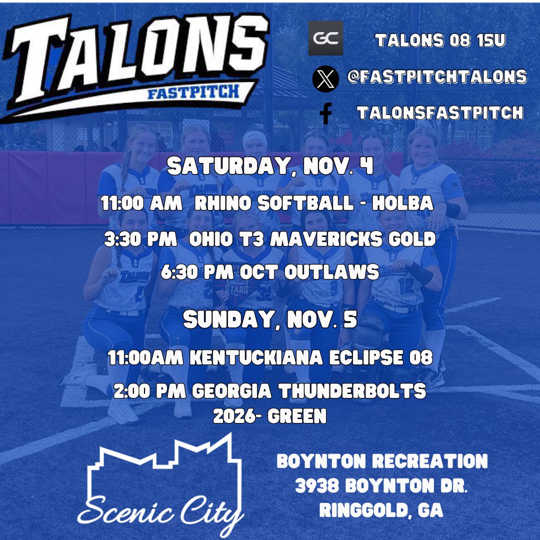 LauraButler79's tweet photo. Wrapping up our fall season at the Scenic City Showcase. #macybutler2026 @UUAthleticsSB @FastpitchTalons https://t.co/U2fqSdC3lF