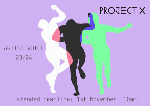 Artist Voice Residency 23/24 CALL OUT DEADLINE EXTENDED: 1st November Project X are looking for 2 early career dance artists of the African/Caribbean diaspora to take part in their 23/24 Artist Voice residency programme. Visit the link: projectxplatform.co.uk/artist-voice-r…