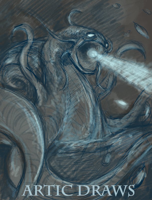 ArticDraws's tweet photo. Sketch from my Twitch stream. Big snail tentacle monster use hyper beam.

#twitchstreamer #illustration #wip #WorkInProgress #creaturedesign #digitalart #sketch https://t.co/imS3Or5MDM