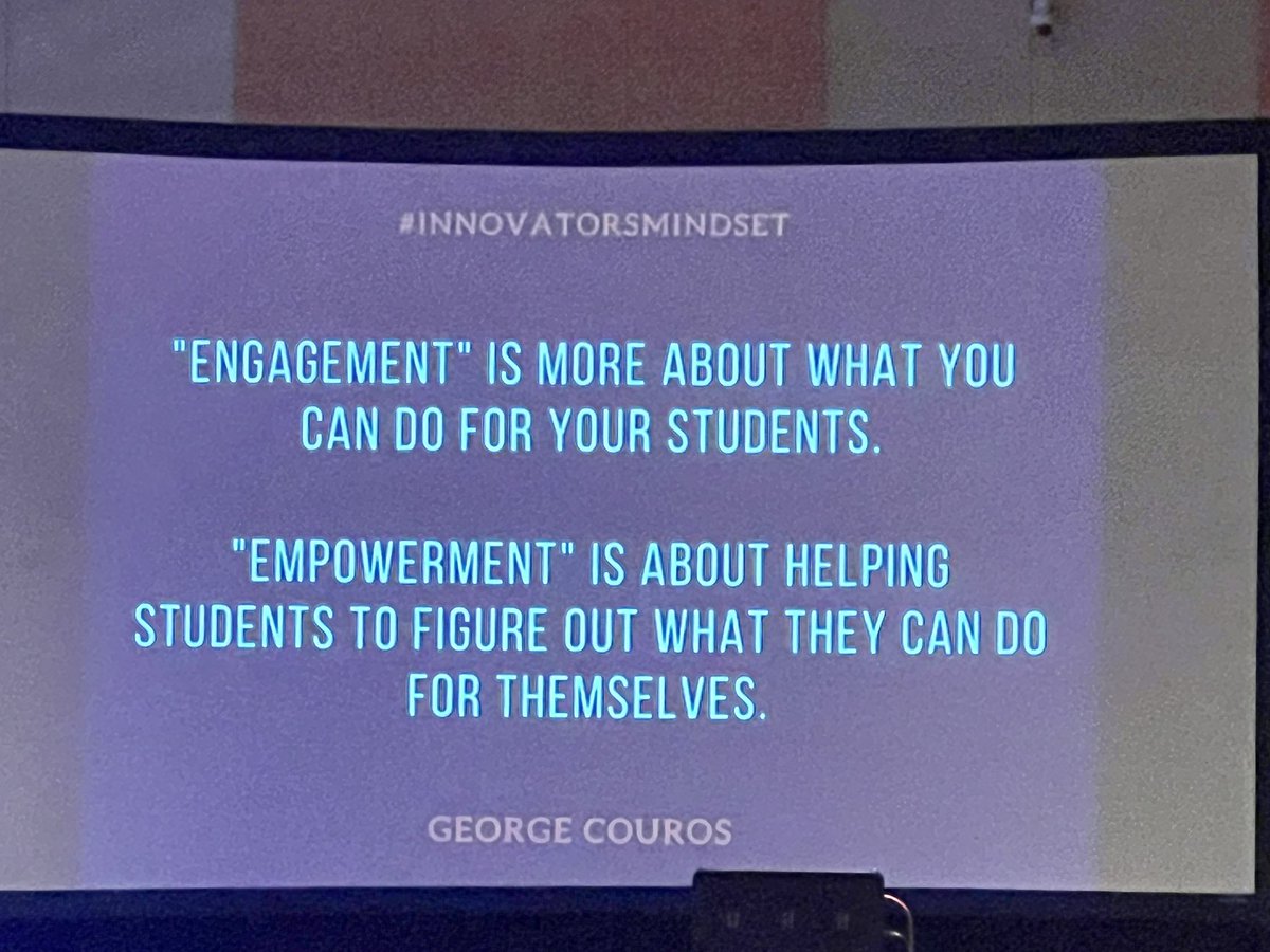 engagement & empowerment @gcouros #InnovateToEducate #GaETC23
