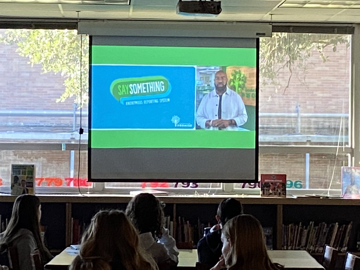 CounselorKMoody's tweet photo. MPVA's students and the  @sandyhook PROMISE! 
"See Something. Say Something." https://t.co/yP3XQ9cedU