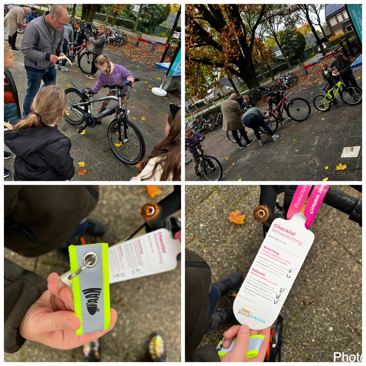 Het wordt weer vroeg donker. De fietslampen moeten weer zaan! Vandaag zijn de fietsen weer gecheckt <a href="/bshetMolenveld/">bs Het Molenveld</a> <a href="/VeiligVerkeer/">Veilig Verkeer Nederland</a>