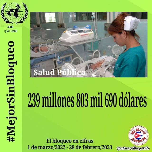 El inhumano rostro del #Bloqueo: 67 compañías farmacéuticas de #EEUU negaron o no respondieron la solicitud de #Cuba para acceder a recursos e insumos necesarios en la atención a pacientes de Neurología, Neurocirugía y Oncología. #BloqueoGenocida #MejorSinBloqueo