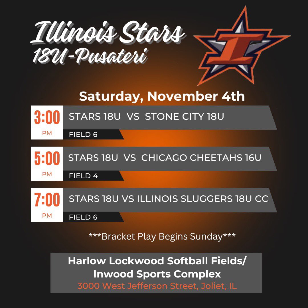 Come check us out at our last fall tournament!! Looking forward to competing in Joliet. 
@IllinoisStars