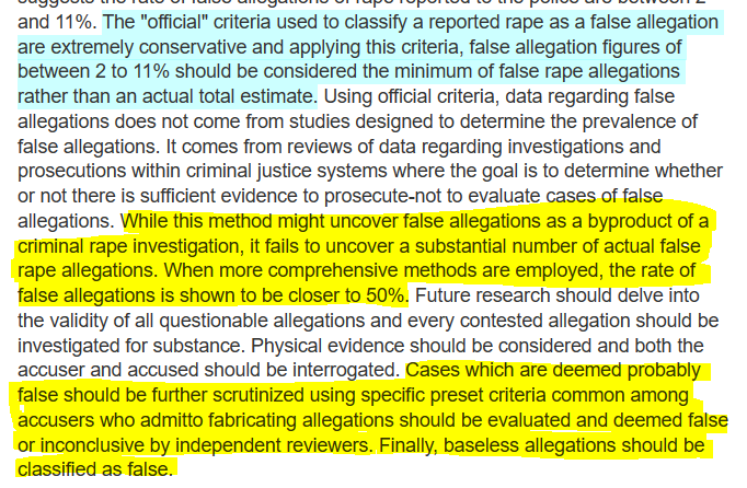 men_are_human's tweet photo. Study confirms #MRAs are telling the truth yet again. 

#FalseAllegations are NOT merely 2% of all reported rapes. In fact, 10% is on the lower end. As we've been saying for YEARS:

💠The stat ONLY includes verified false accusations.
💠The Police are NOT looking for, or pursuing, malicious complainants.
💠The ACTUAL number should be ~50% false.
💠The categories are poorly defined.
💠Evidence of malicious intent is ignored.

https://t.co/h8dwyK6LM4