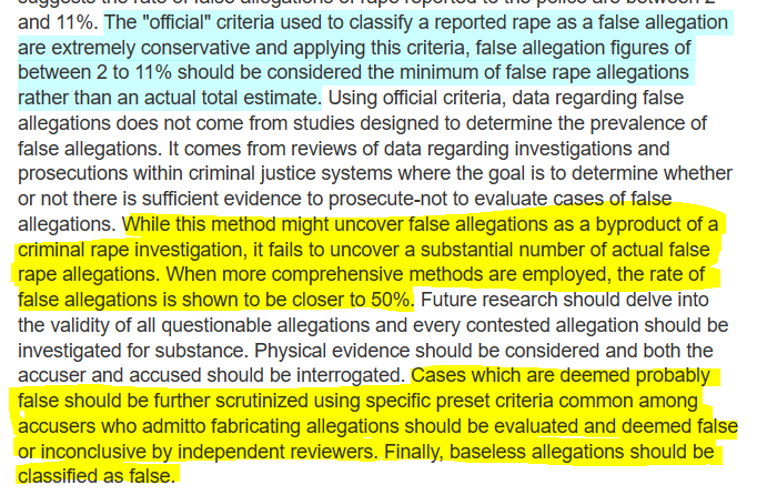 Study confirms #MRAs are telling the truth yet again. 

#FalseAllegations are NOT merely 2% of all reported rapes. In fact, 10% is on the lower end. As we've been saying for YEARS:

💠The stat ONLY includes verified false accusations.
💠The Police are NOT looking for, or…