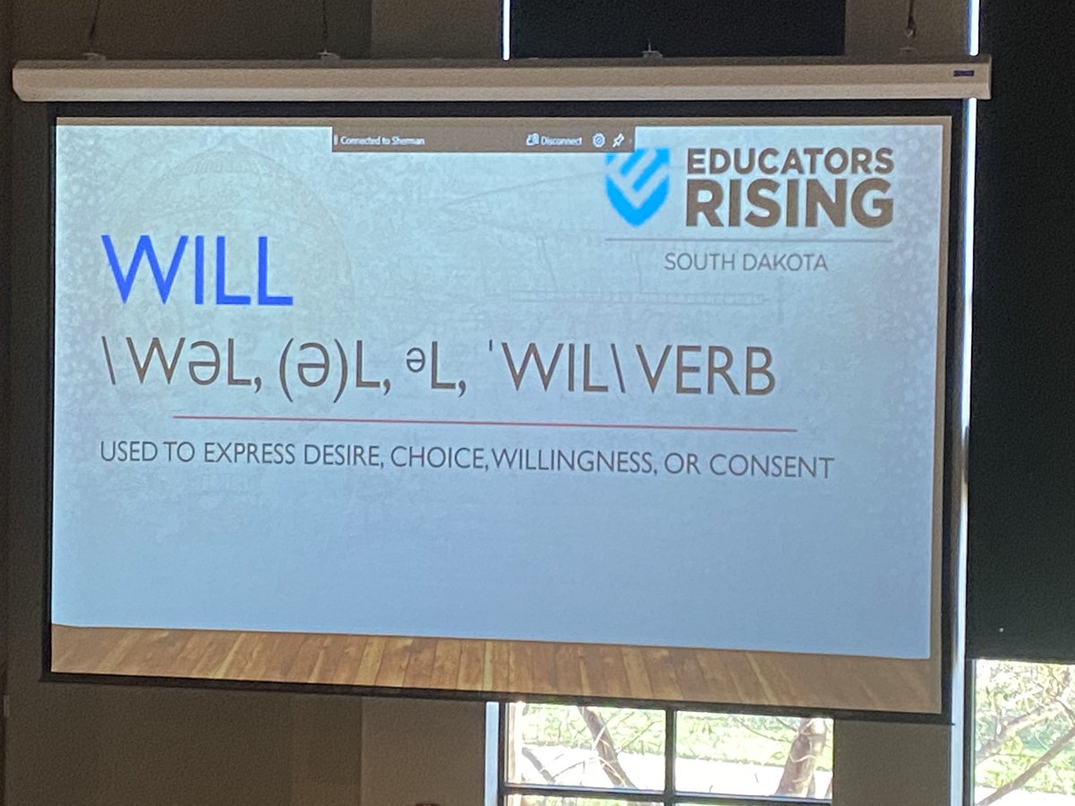What a great message from Matt Yost with our members at the <a href="/DWUteach/">DWU Education</a> learning expo! “WE WILL” is such a great mindset! #sdedchat #growyourown over 220 future educators in this room.