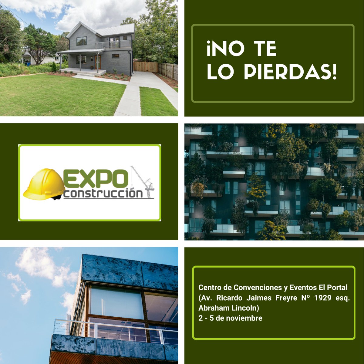 ¡Descubre el Futuro de la Construcción en Expo Construcción 2023!
Del 2 al 5 de noviembre, el Centro de Eventos y Convenciones El Portal se transformará en el epicentro de la construcción, donde las últimas tendencias, tecnologías y oportunidades se unen.