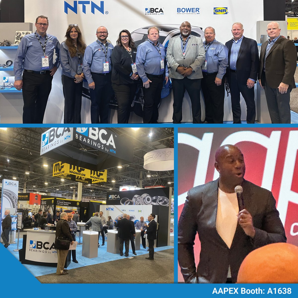 The BCA team had a great first day at #AAPEX23, and now we’re Ready for Day 2! Visit booth A1638 to learn how BCA Bearings by NTN brings OE-Quality Wheel Hubs, Bearings and Seals to the Aftermarket #OEQuality #WheelHubs #Bearings #Seals #AAPEX