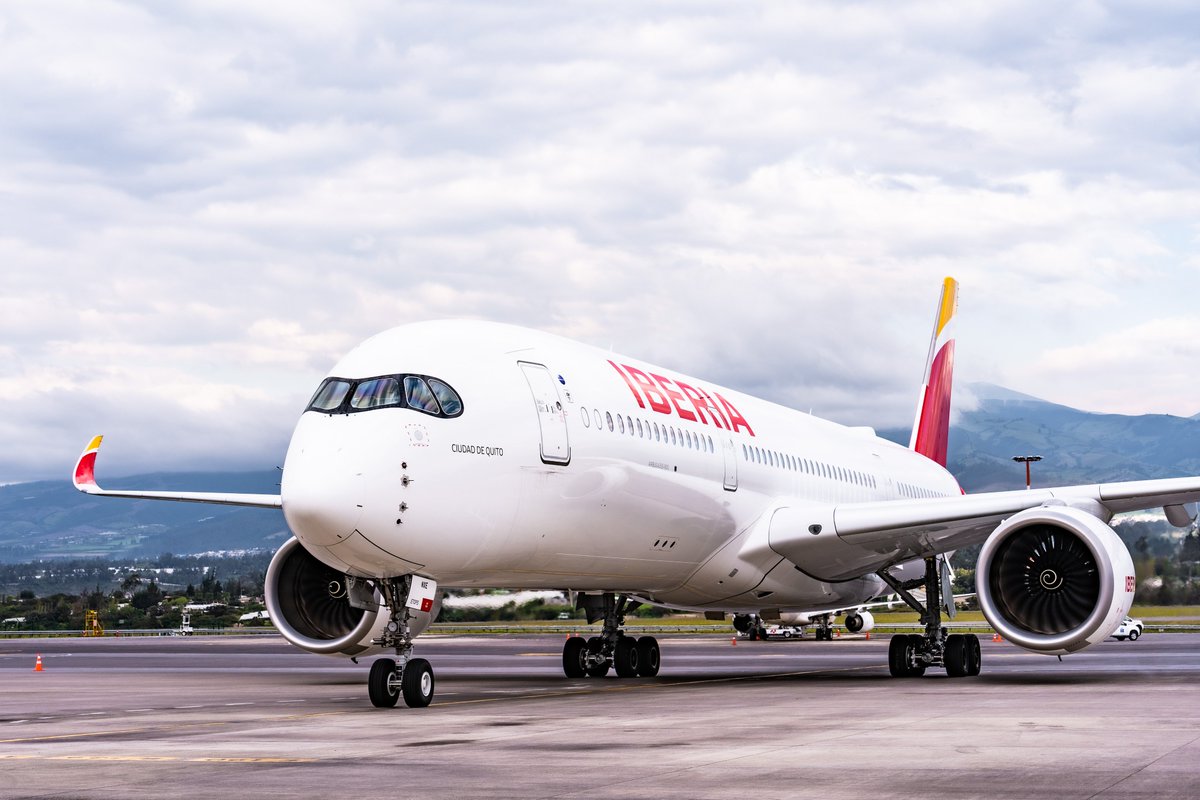 AeropuertoUIO's tweet photo. A partir de hoy @Iberia opera con 7 frecuencias semanales en el #AeropuertoUIO.
#MasConectividad #Iberia https://t.co/eYe8UtWJt1