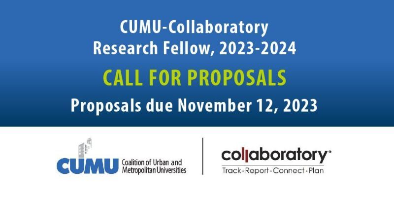 As our deadline approaches for the Collaboratory-CUMU 2023/24 Research Fellowship, join us for a Q&amp;A on Monday, November 6 at 3pm ET. Learn more and register for the Q&amp;A: bit.ly/3tYfcFH #communityengagement #highered #research
