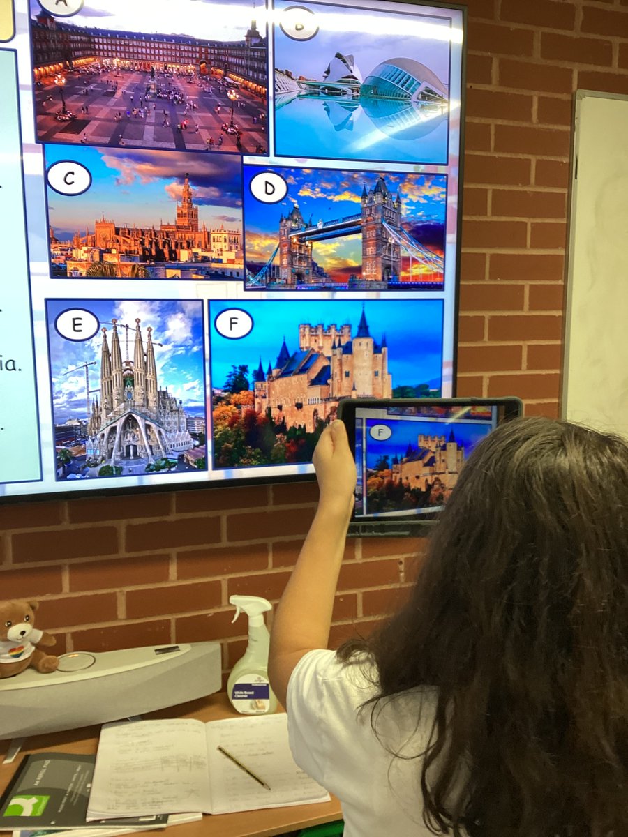 Students using Google Lens on their iPads to explore and learn about the world around them, in this case they learnt about different Spanish locations. <a href="/GoogleForEdu/">Google for Education</a> <a href="/AppleEDU/">Apple Education</a> #Educhat