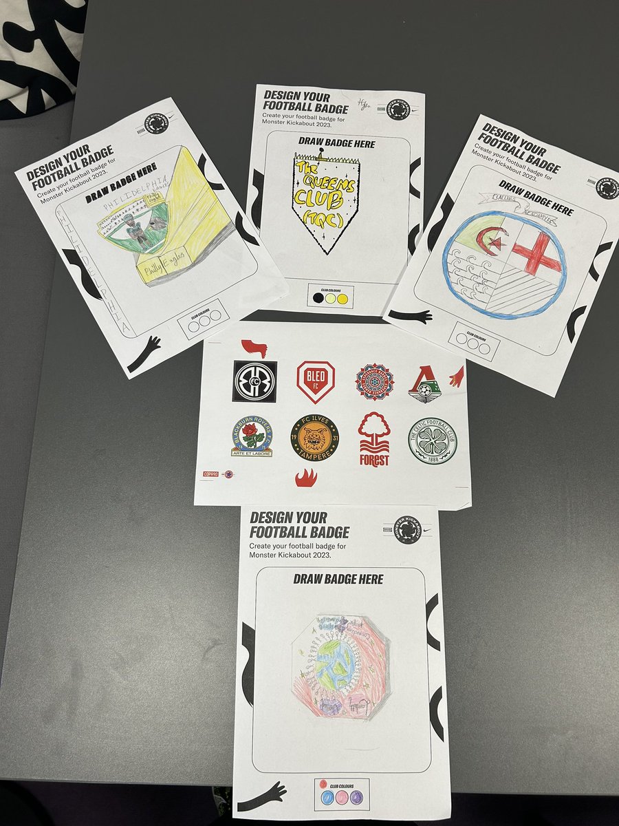 MM_Shaj's tweet photo. We didn’t let the rain stop us today at Orchard ! Created some badges related to any sports they enjoyed.  Very artistic group of children ! #MovingMatters https://t.co/r9ani3kWAa