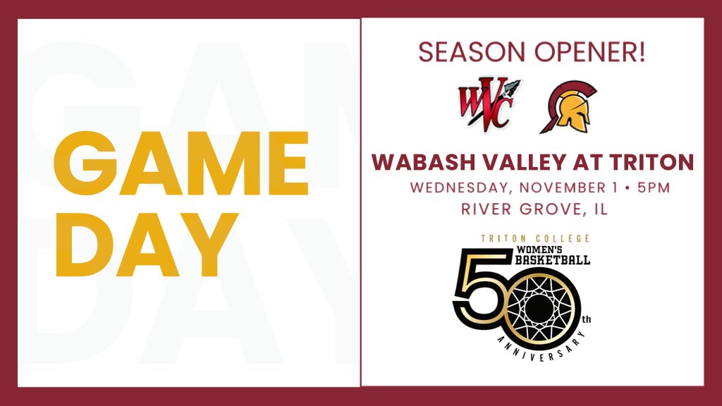 tritonwbb's tweet photo. 🏀 GAMEDAY!
🆚 No. 9 Wabash Valley 
📍 Collins Center Gym, R-Building 
🕰️ 5:00 PM
📺 https://t.co/92WHJRbVWW 
🎟 Adults without pass, $5, Children 12 and under, free. Triton students with ID, free. https://t.co/ODrud7AWUy
