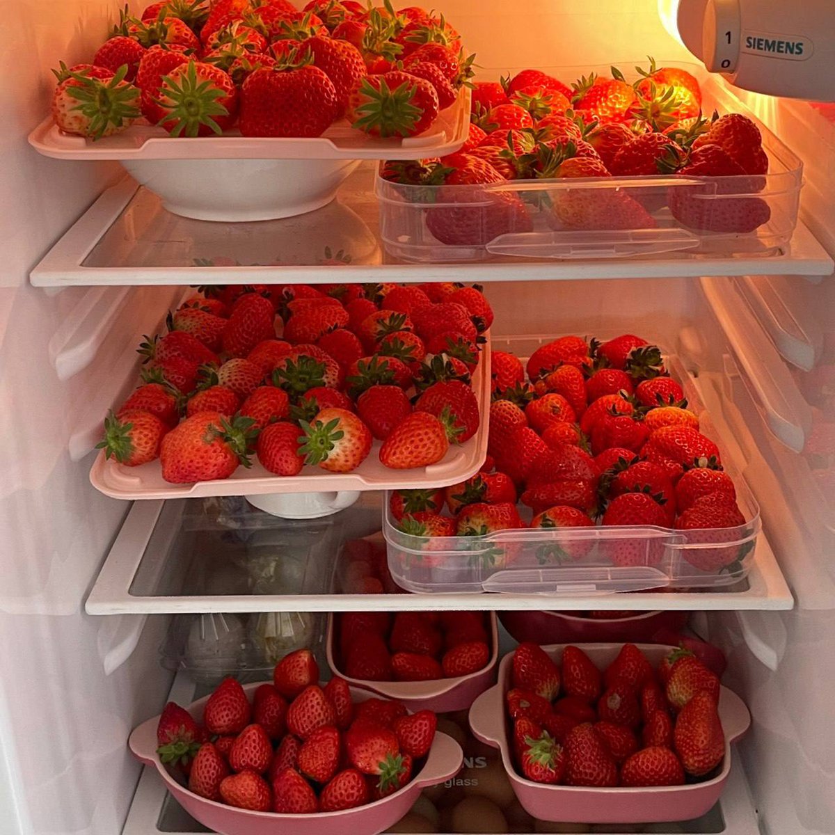 rem49er's tweet image. I like strawberries because they are low in calories and high in fiber, which can help manage my weight by promoting a feeling of fullness.