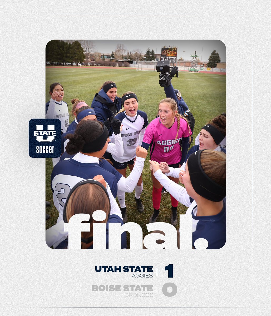 𝙊𝙉 𝙏𝙊 𝙏𝙃𝙀 𝙏𝙄𝙏𝙇𝙀 𝙈𝘼𝙏𝘾𝙃 🏆

Utah State takes down Boise State in an overtime THRILLER to advance to its first-ever MW championship game!

#AggiesAllTheWay