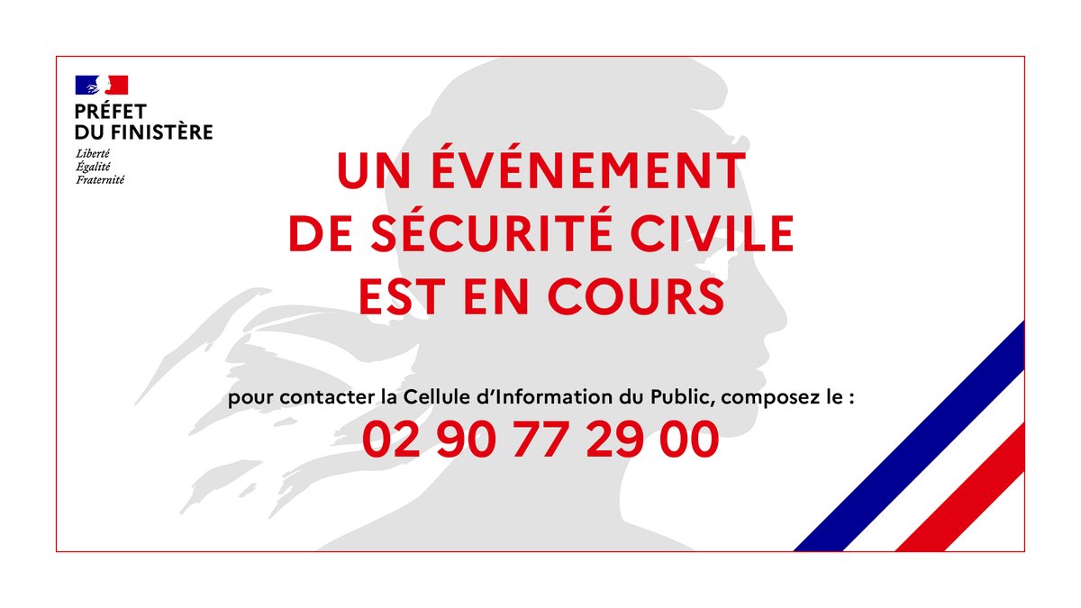 Prefet29's tweet photo. #TempeteCiaran 
Messages d'alerte diffusés :
- Fr Alert 
- Activation de la Cellule d'Information du Public (CIP)
ℹ️ : https://t.co/mbXB6Qz7pP https://t.co/PkEOndUyEB