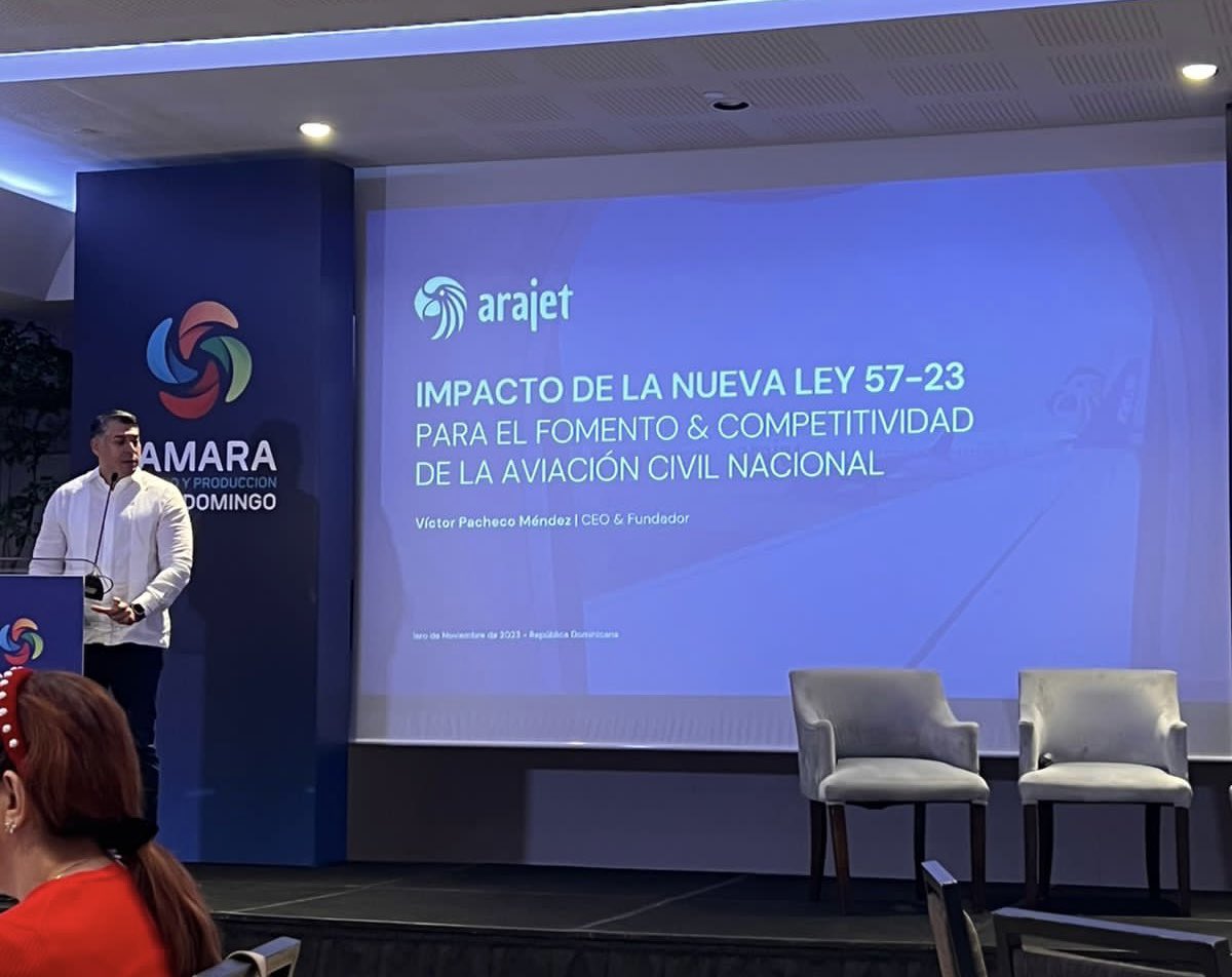 AbogadosDmac's tweet photo. Nuestra firma presente el día de hoy en el panel organizado por la @camarasd denominado "Impacto en la Economía de la Nueva Ley 57-23, de Aviación Civil de la República Dominicana". 

¡Excelentes expositores y puntualizaciones! https://t.co/uAOpBXzrFA