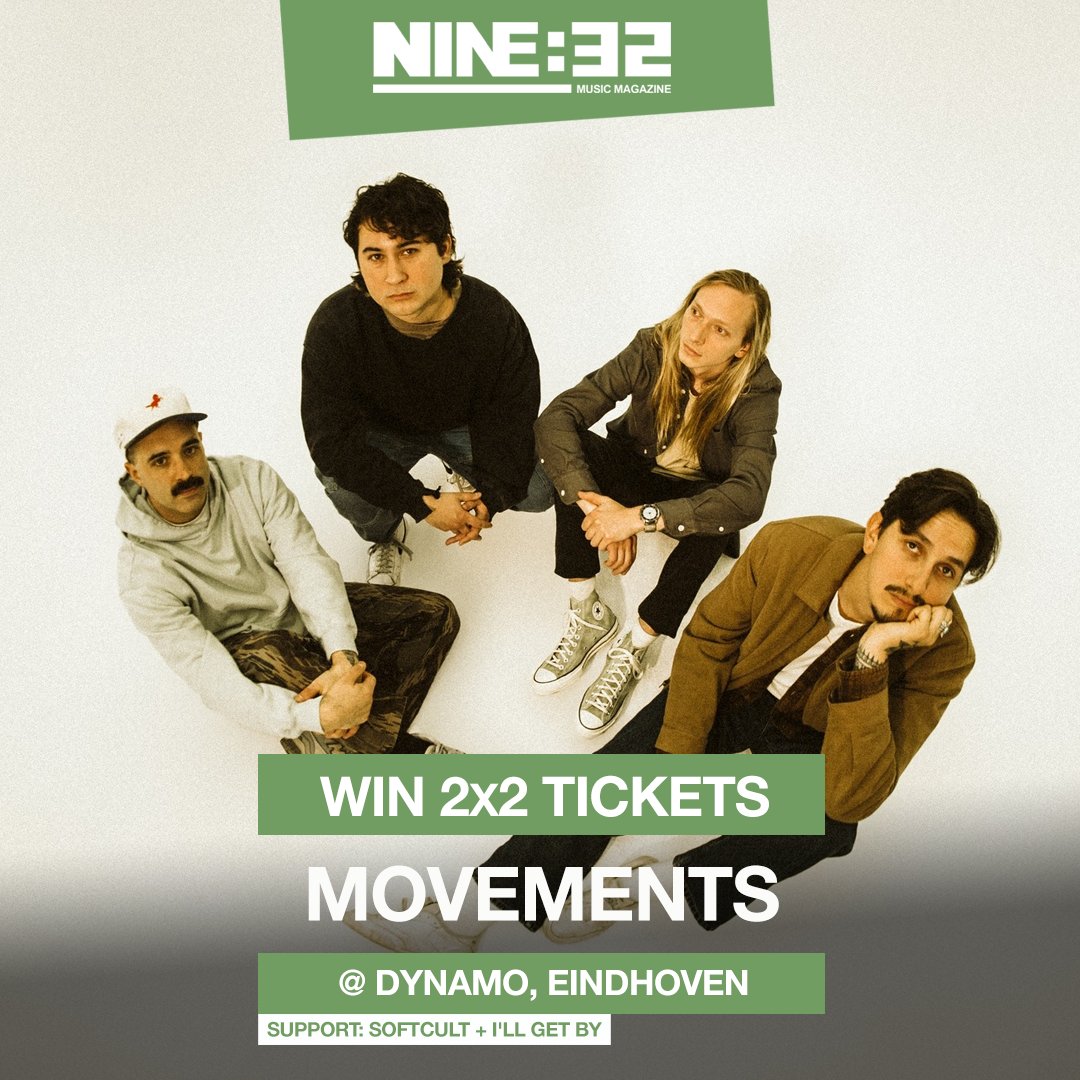 WIN: 2x2 tickets voor Movements, Softcult en I'll Get By in Dynamo.

CHECK HIER HOE JE KANS MAAKT: nine32.nl/win-movements-…

NINE:32 | Meer dan muziek