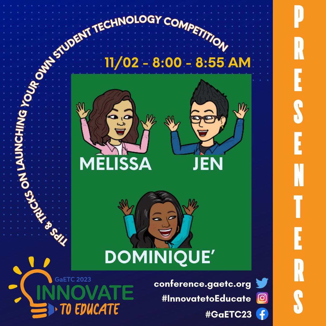 APSITDominique's tweet image. Attending @GaETConf this year? Are you an early riser? 👀😜 Be sure to stop by our session tomorrow morning! We can't wait to see you there! #GaETC23 #edtech #APSITInspires